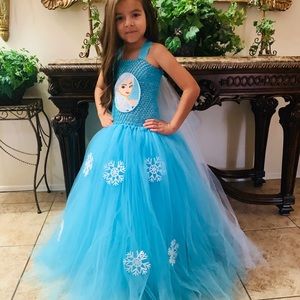 Elsa tutu dress